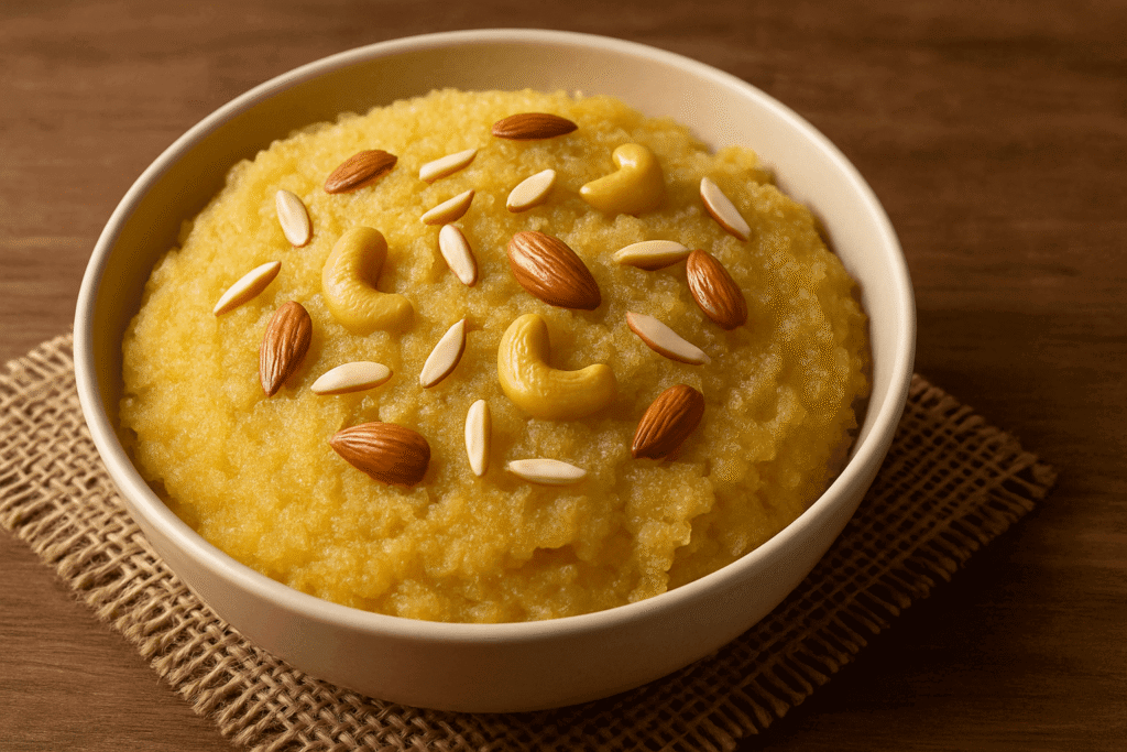 Suji Ka Halwa Recipe with Milk
