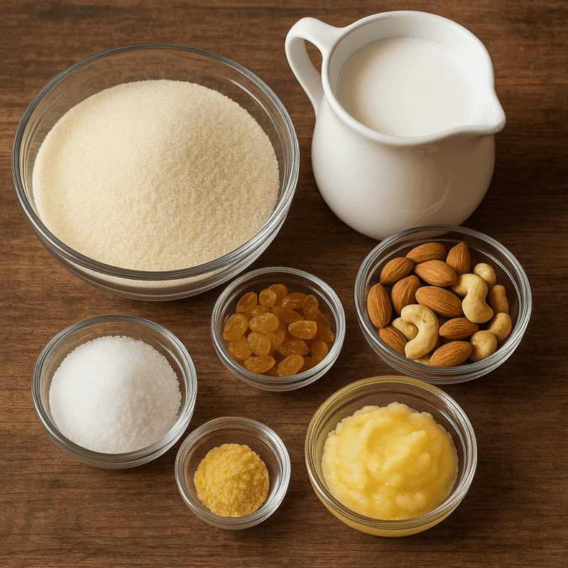 Suji Ka Halwa Recipe with Milk