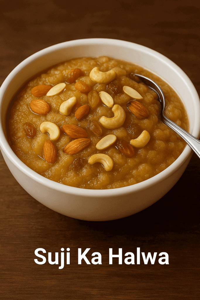 Suji Ka Halwa Recipe with Milk