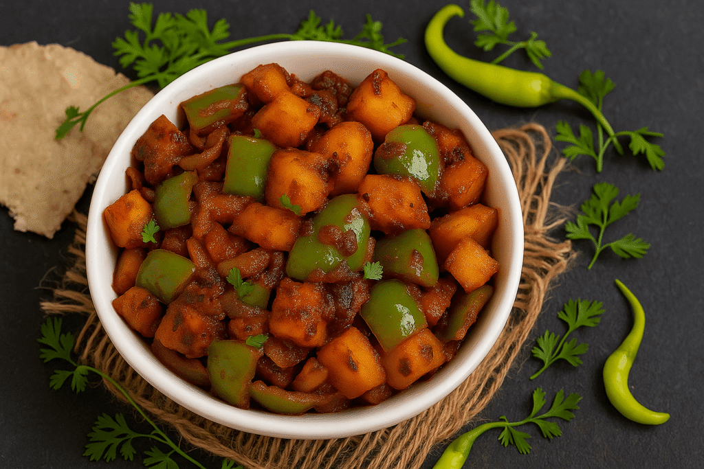 aloo shimla mirch recipe