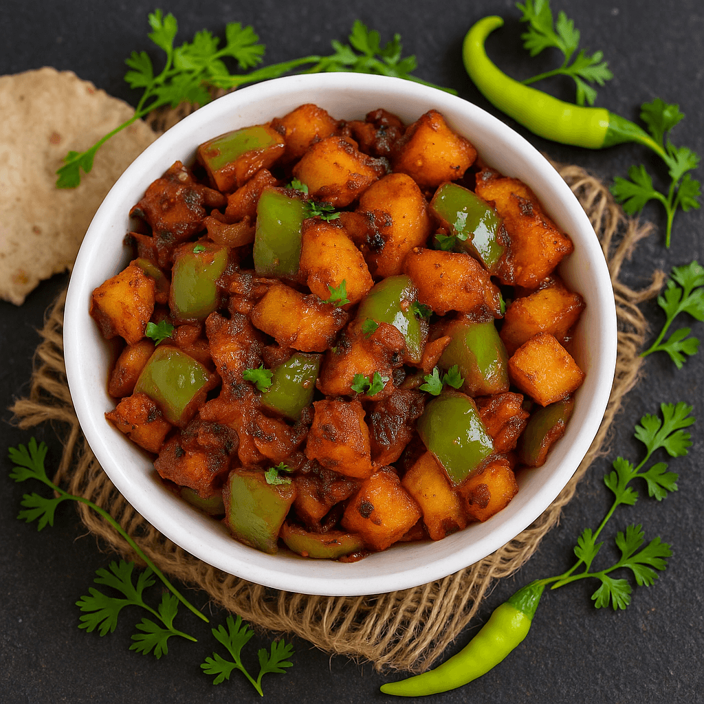 aloo shimla mirch recipe