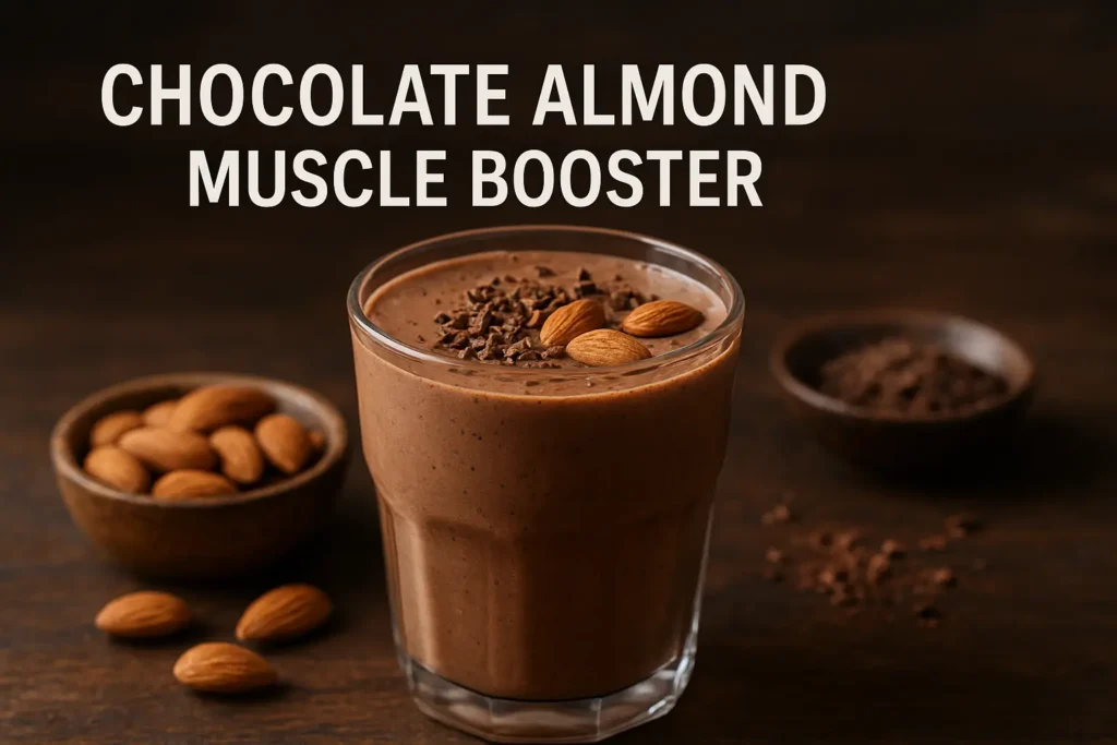 Chocolate Almond Muscle Booster Shake