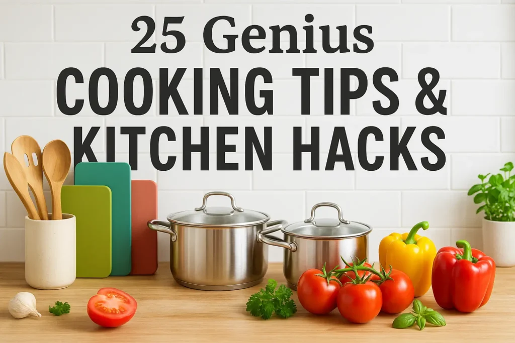 25 Genius Cooking Tips & Kitchen Hacks Cooking Tips Kitchen Hacks Cooking Tips & Kitchen Hacks