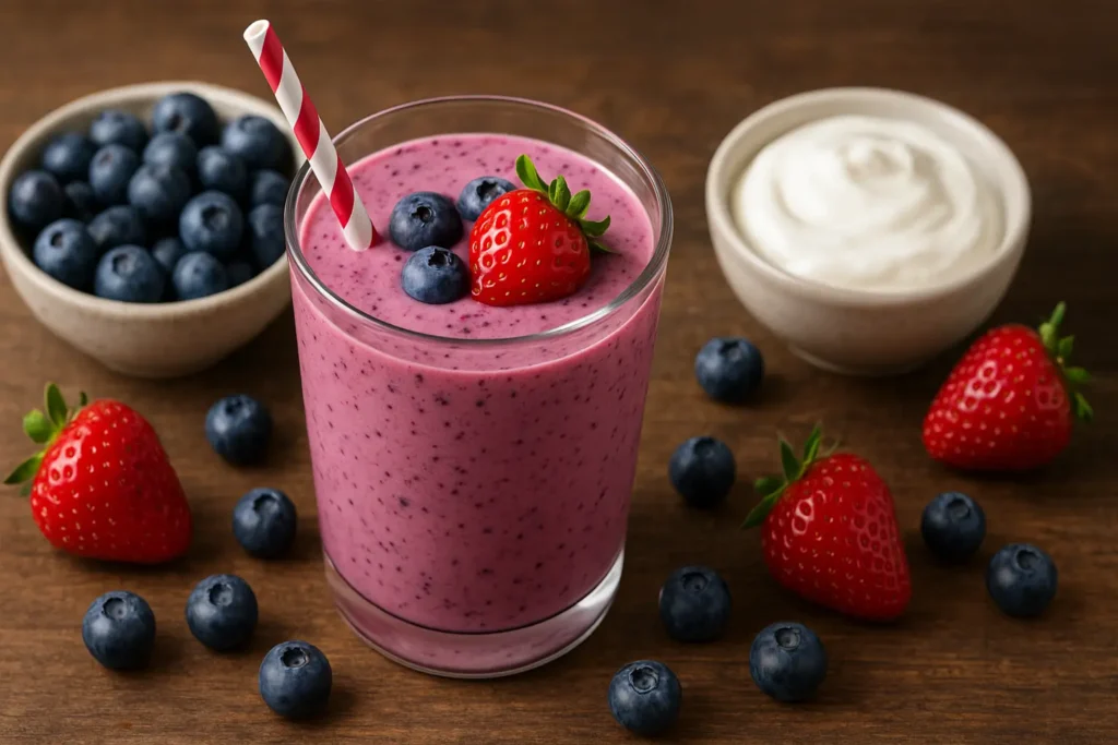 Greek Yogurt Berry Antioxidant Shake