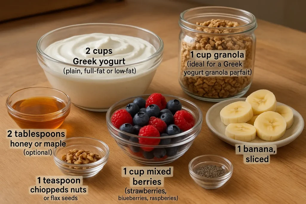 Greek Yogurt Parfait Recipe