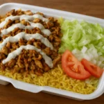 Halal Cart Style Chicken and Rice with White Sauce