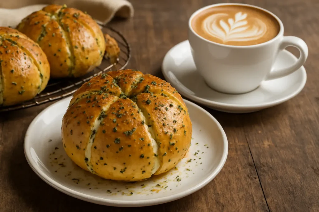 Korean Cream Cheese Garlic Bread