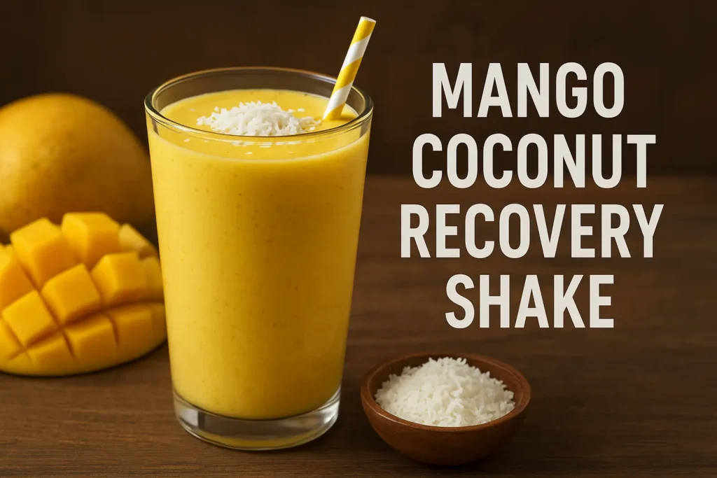 Mango Coconut Recovery Shake