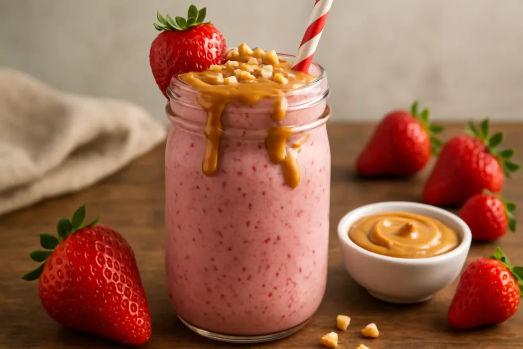Strawberry Peanut Butter Delight Shake