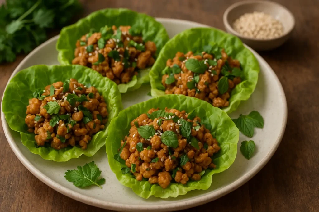 Low-Carb Chicken Lettuce Wraps Recipe Ready in 5 Minutes Low Carb Chicken Lettuce Wraps Recipe Ready in 5 Minutes 3 Low-Carb Chicken Lettuce Wraps Recipe Ready in 5 Minutes