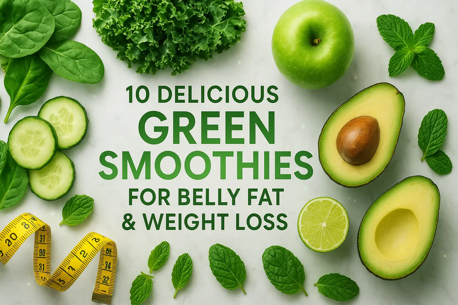 10 Delicious Green Smoothies for Belly Fat and Weight Loss