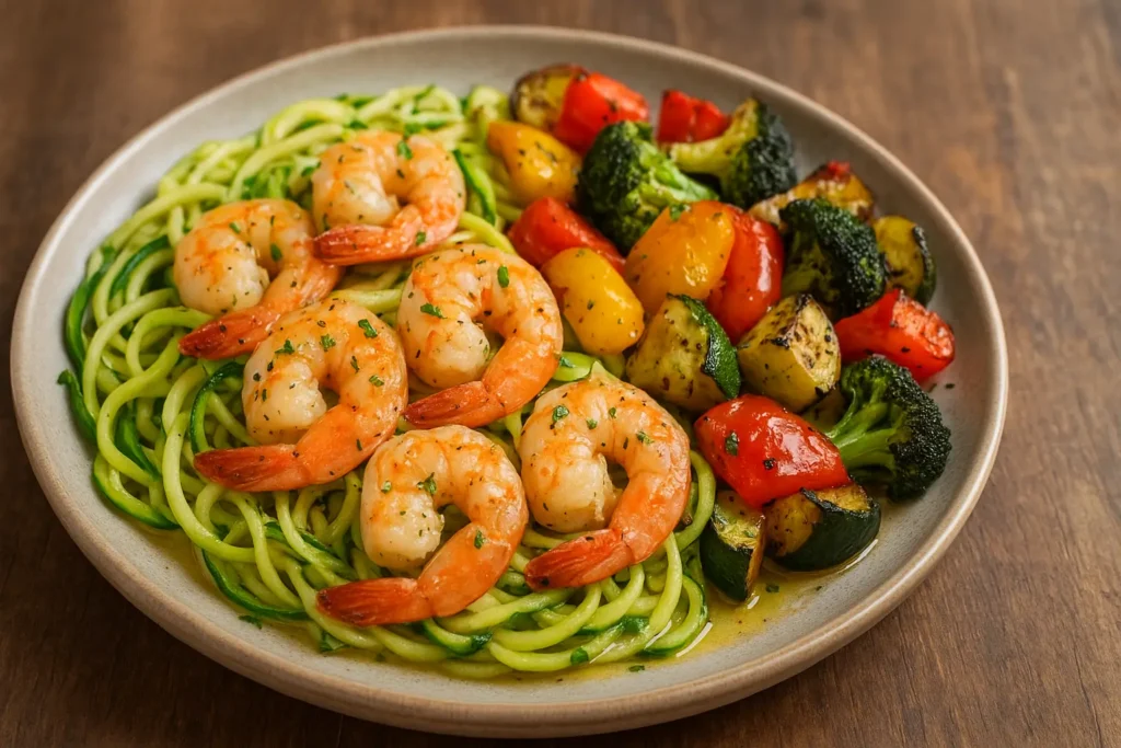 5-Minute Zucchini Noodle Shrimp Scampi for Weight Loss 5 Minute Zucchini Noodle Shrimp Scampi for Weight Loss 7 5-Minute Zucchini Noodle Shrimp Scampi for Weight Loss